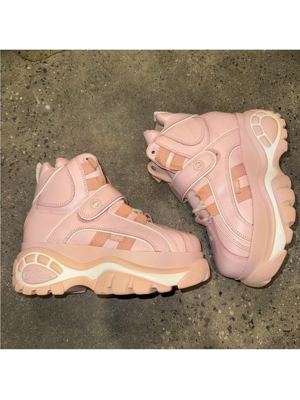 Buffalo David Bitton Pink High-Top Platform Sneakers